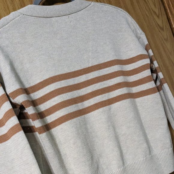 NWOT Evereve Cotton Striped Cardigan size xs - Picture 6 of 6